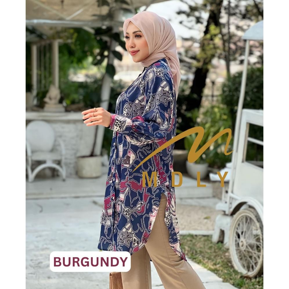 SEMPOL MDLY Baju kemeja atasan wanita Zahira tunik by Mdly