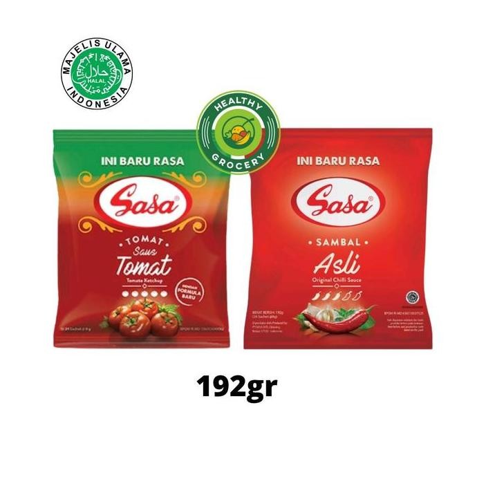 

,,,,,,,] Sasa Sambal Asli / Saus Tomat 192 gr Isi 24 Sachet