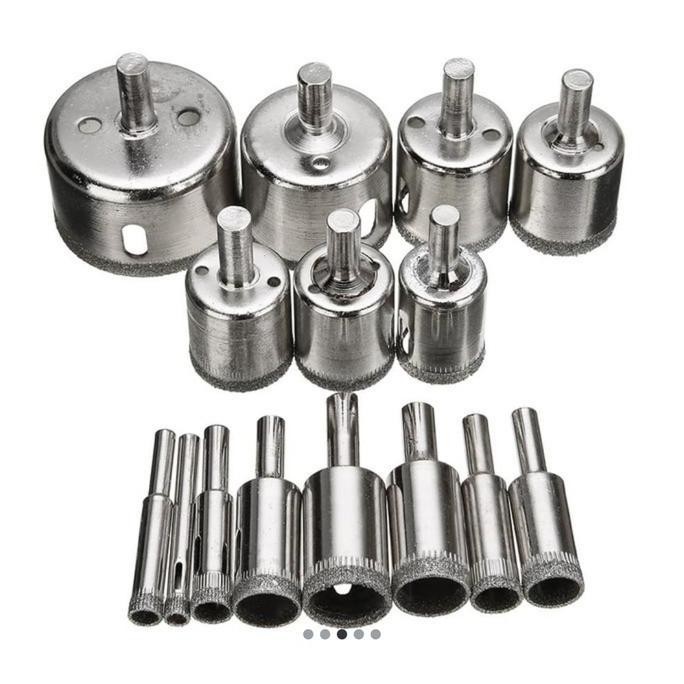 Diamond hole Saw - mata bor keramik drill 15 pcs 1 set