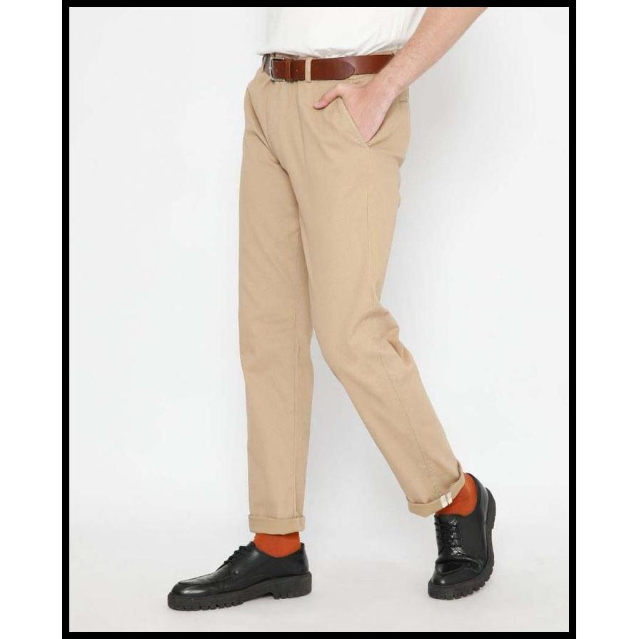 Celana Unisex Erigo Chino Pants Caprio Katun Brown Original Best Seller