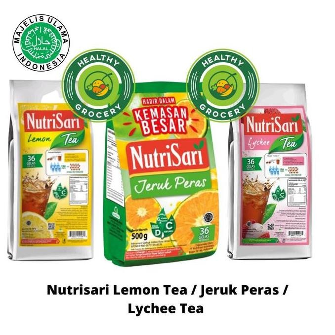 

populer] NutriSari Jeruk Peras Powder Refill 500gr / Lemon Tea Powder Drink Refill 400gr