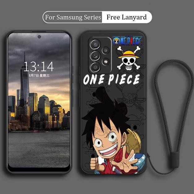 Terlaris Case Samsung A32 4G A52 A52s LUFFY One Piece Gambar Softcase FREE TALI SALE