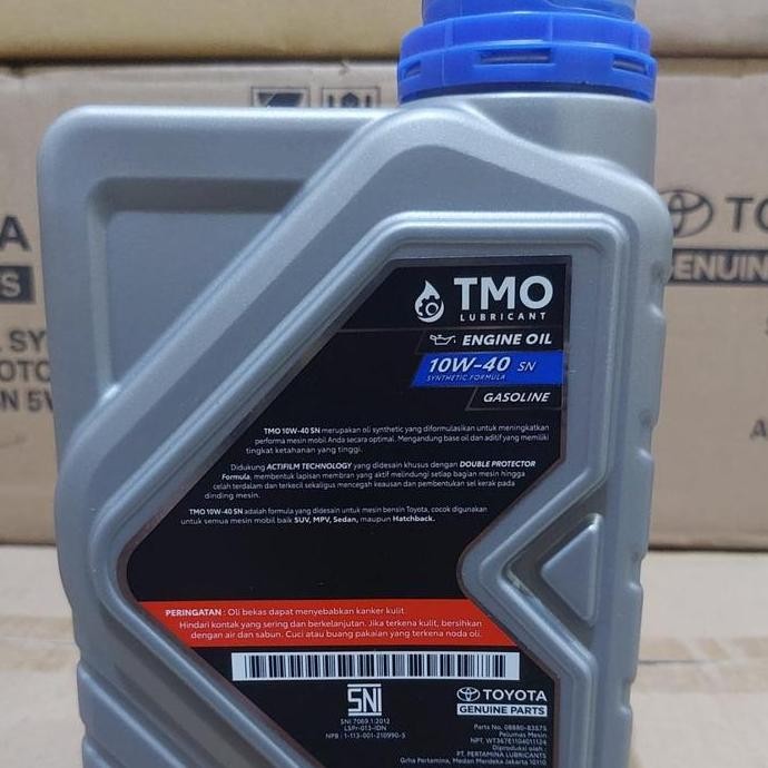 OLI MESIN TMO 10W-40 TOYOTA 1 LITER ORIGINAL