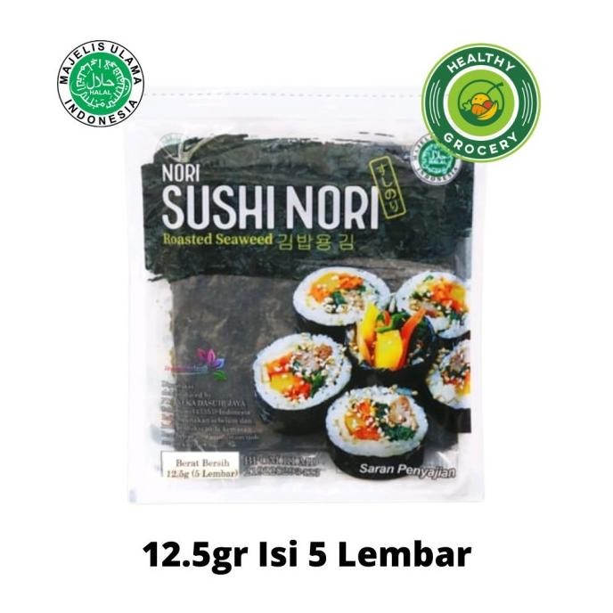 

cusss order] Javasuperfood Sushi Nori Halal 5 Lembar 12.5gr Seaweed Rumput