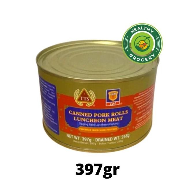 

(:(:(:(] TTS Canned Pork Egg Rolls Luncheon Meat / Luncheon Gulung 397gr