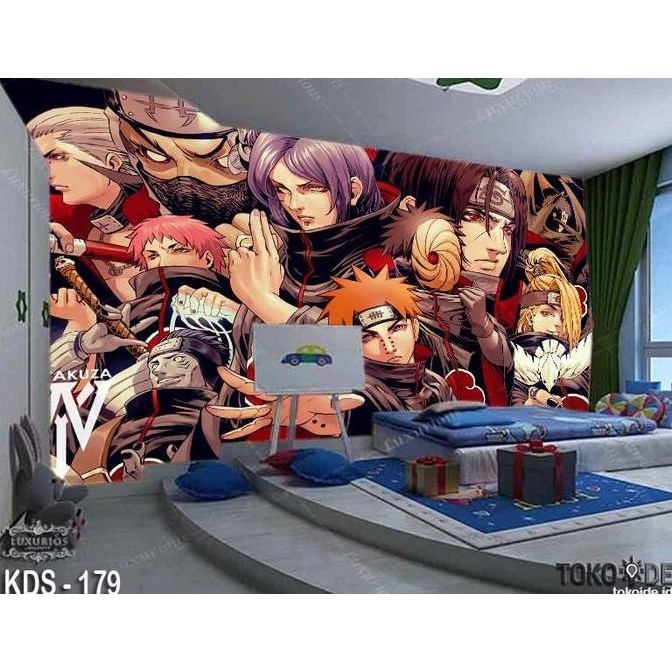 Terlaris WALLPAPER DINDING 3D CUSTOM MOTIF ANIME ONE PIECE NARUTO SALE