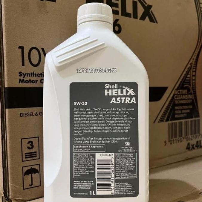 OLI MESIN SHELL HELIX ASTRA 5W-30 100% ORIGINAL KEMASAN 1 LITER