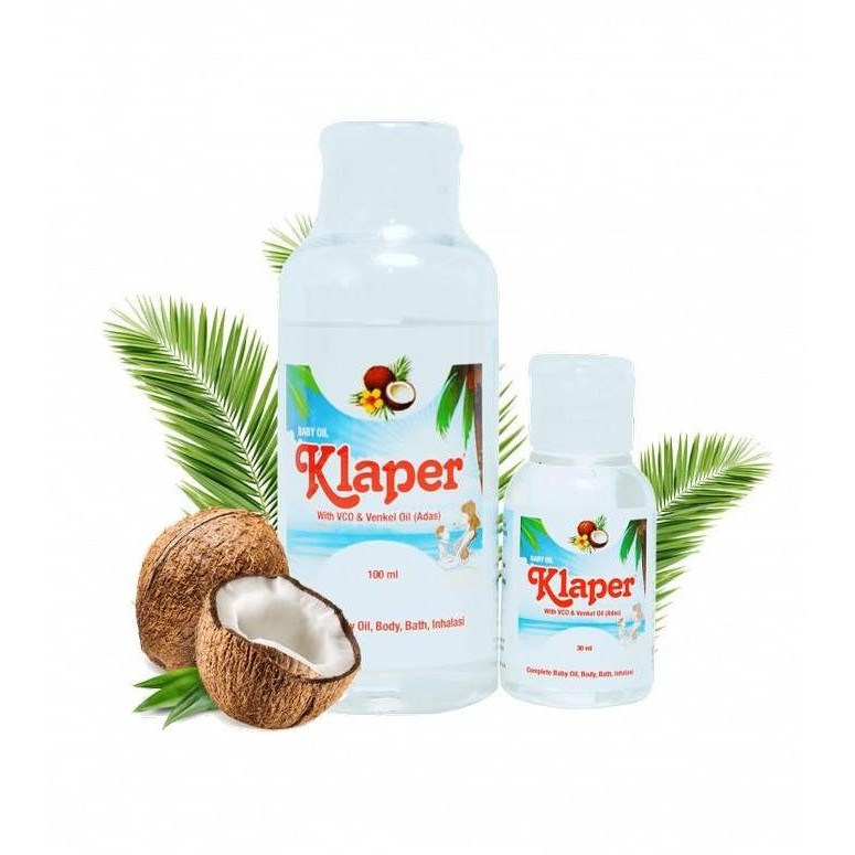 Klaper Baby Oil with VCO & Venkel Oil (Adas) 100ml