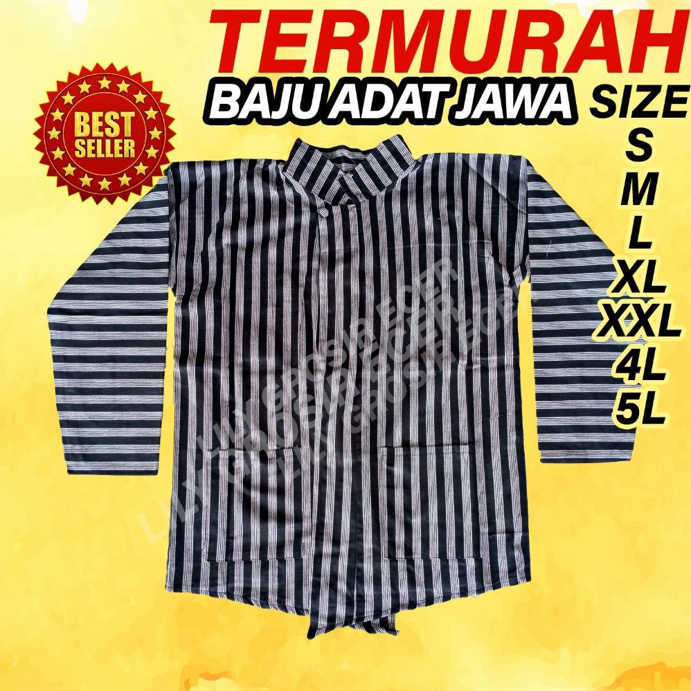 tre-57 tru-63 Baju Surjan PRIA dan Kutubaru WANITA Dewasa Size S M L XL XXL Baju Tenun Lurik Premium