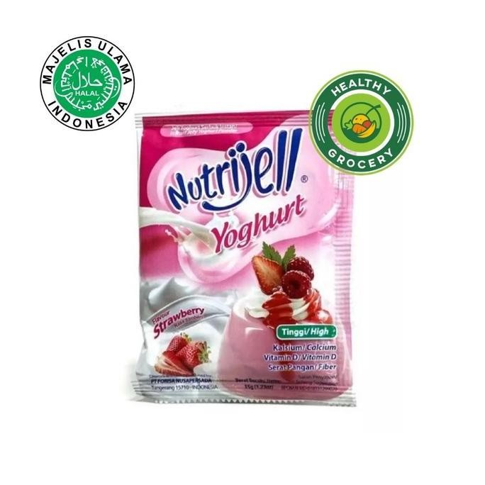 

+++++] Nutrijell Yoghurt Rasa Strawberry 35gr