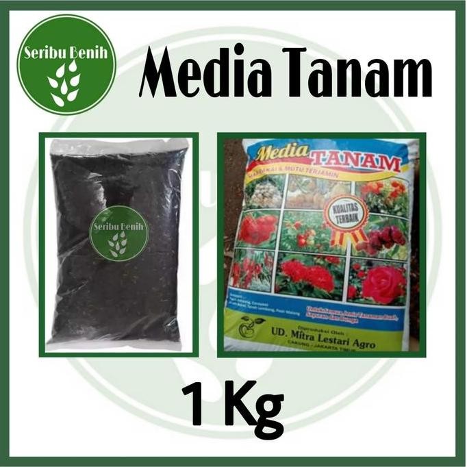 

Terlaris Media Tanam Tanah Subur 1Kg Repack 1000Gr - Pupuk Kandang Kompos Siap Pakai Praktis [ Seribu ]