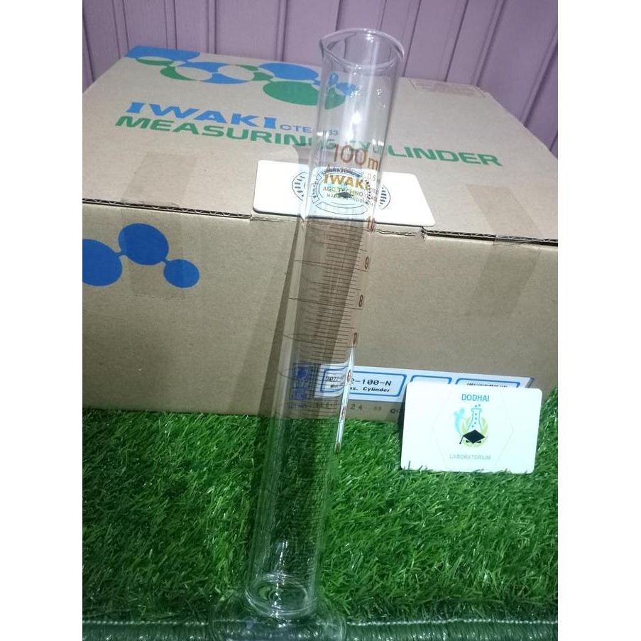 Gelas Ukur 100 ml Iwaki, measuring cylinder 100ml, Gelas Takar