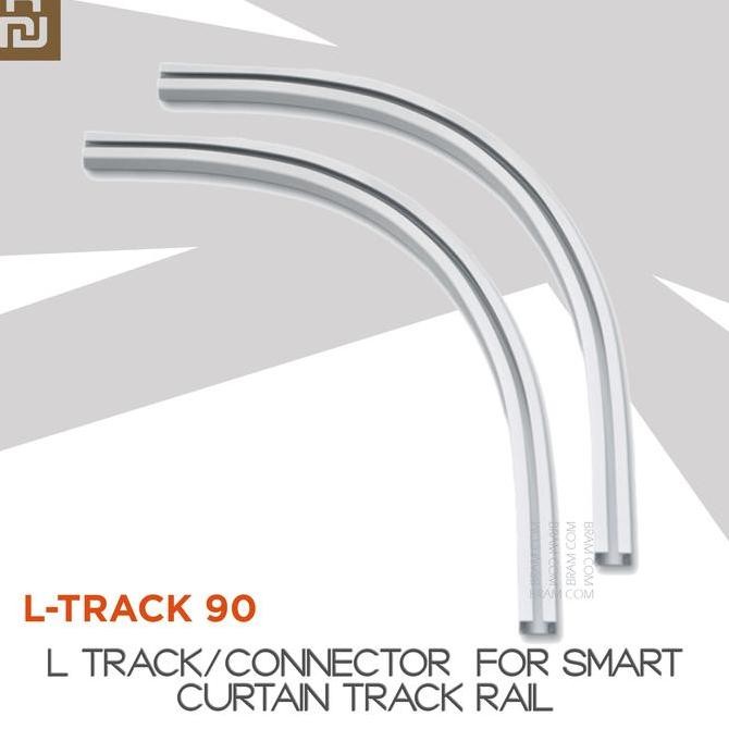 Grosir Curtain Rail Acc (Gorden Aksesoris) - L Track 90 Box1Pc