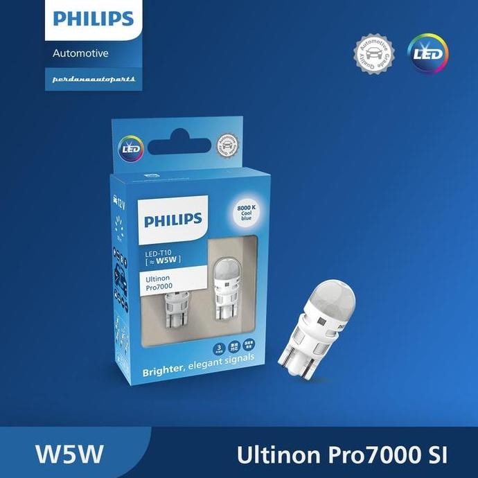 T10 PHILIPS LED VISION 6000K (LAMPU SENJA MOBIL)