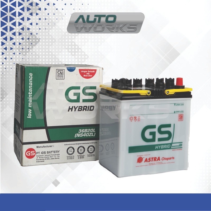 Aki Mobil Basah Honda Jazz NS40ZL Hybrid GS Astra