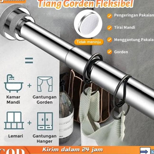 Tiang Gorden Fleibel Jemuran Baju Tiang Jemuran Portable Bei Gorden