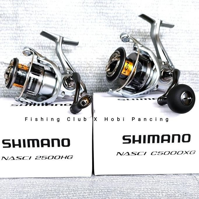 Reel Shimano Nasci 2021 500 1000 2500 C3000 4000 XG C5000 Power Handle