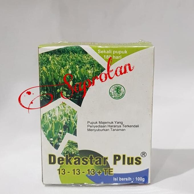

Terlaris Dekastar 13-13-13+Te 100 Gram Pupuk Npk Kimia Slow Release