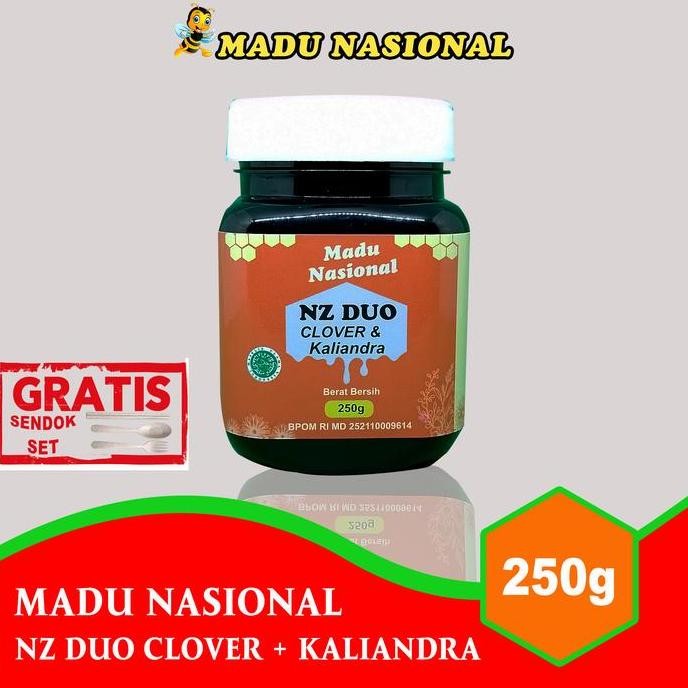 

BARU MADU NASIONAL NZ DUO CLOVER KALIANDRA 250GR EXTRA PROPOLIS POLEN