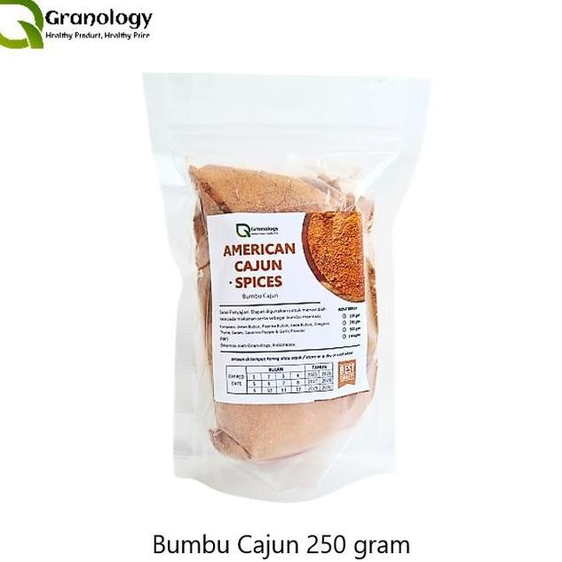 

American Cajun Eaoning Bumbu Cajun Bubu 250 Gram By Granology