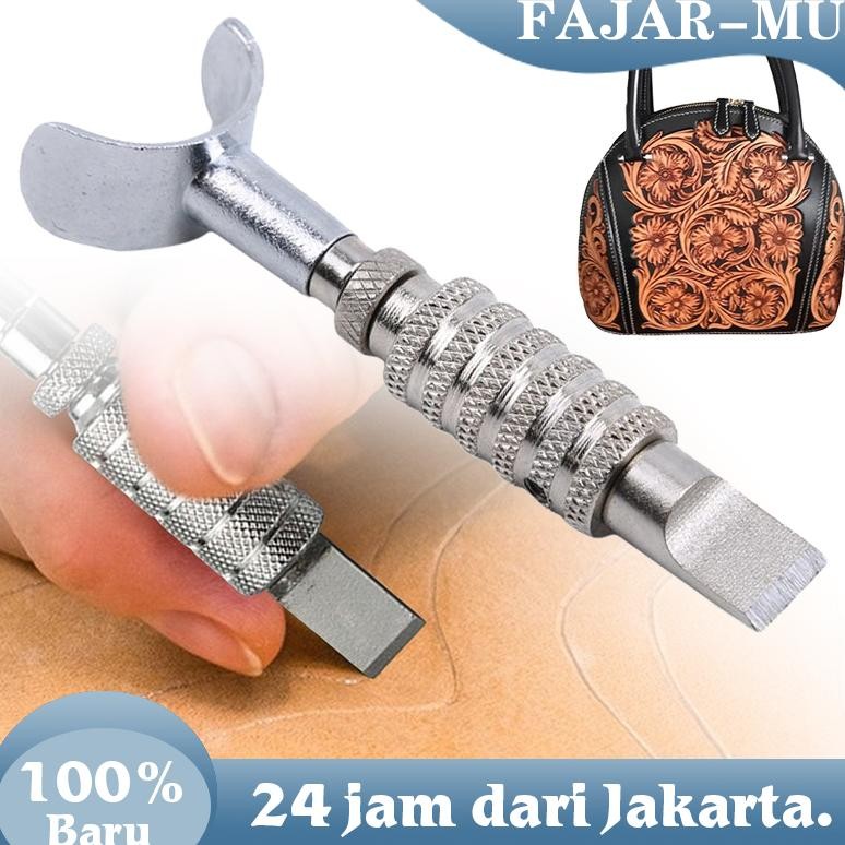 

Terlaris Carving Knife Handmade Kulit Ukiran Rotary Handmade Adjustable Swivel Leather Tools Rotating Blade Murah