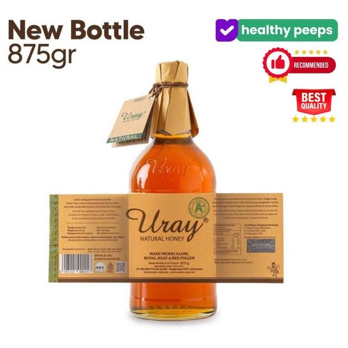 

BARU MADU URAY WITH BEE POLLEN & ROYAL JELLY - URAI RAW HONEY ASLI ORIGINAL HUTAN NUSANTARA MURNI ENAK SEHAT 875 GR 450 ML