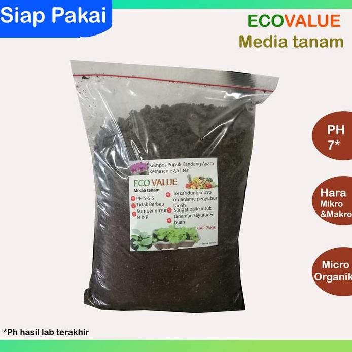 

Terlaris Kompos Pupuk Kandang Ayam Ecovalue Siap Pakai 2,5 Liter