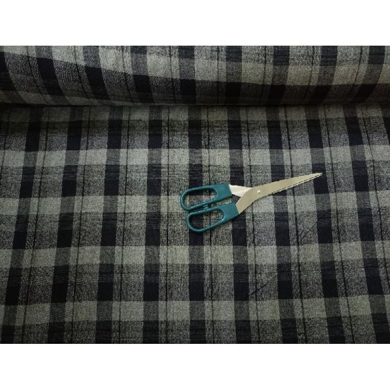 Ready Kain Katun Flanel Kotak Kotak Premium ( Bahan Kemeja )