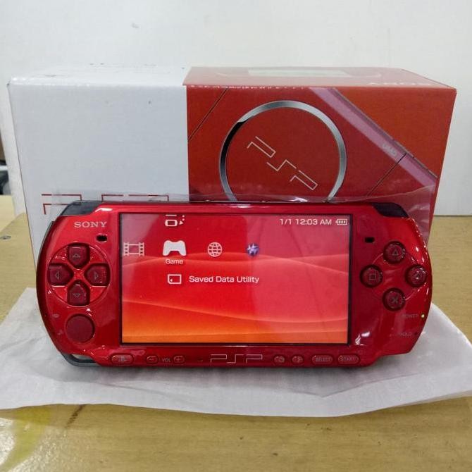 new PSP slim 3006 merah MC 128gb full game