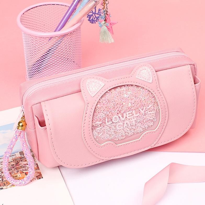 

Ready Multifunction Pencil Case Cute Organizer Tempat Pensil Cartoon Quicksand Animal Kotak Tempat Pensil Cute Organizer