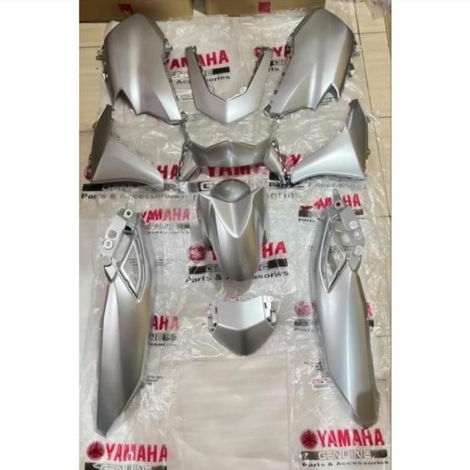 FULL BODY HALUS YAMAHA NEW NMAX CONNECTED 2020-2023 SILVER ORIGINAL murah