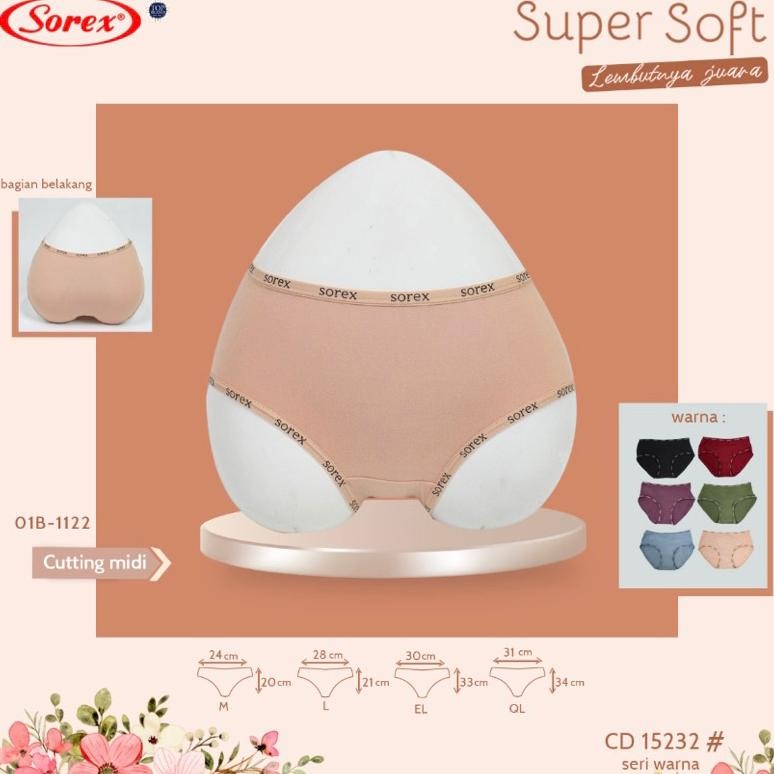 Ready 3 Pcs Cd Sorex 15232 Cd Wanita Sorex Maxi Murcee