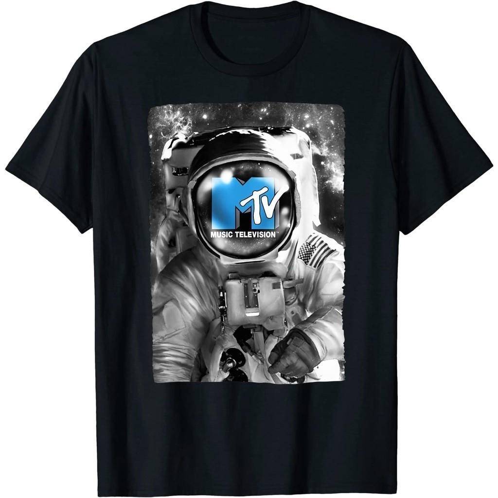 Baju Kaos MTV ASTRONAUT T-Shirt Premium Cotton Combed 24s Original 100% | Pinky Project