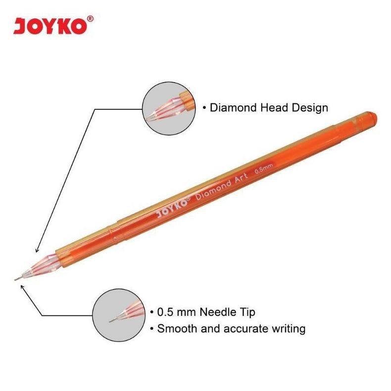 

Ready Pulpen Gel Warna Joyko Gpc-310S Diamont Art ( 1Set/10Warna )