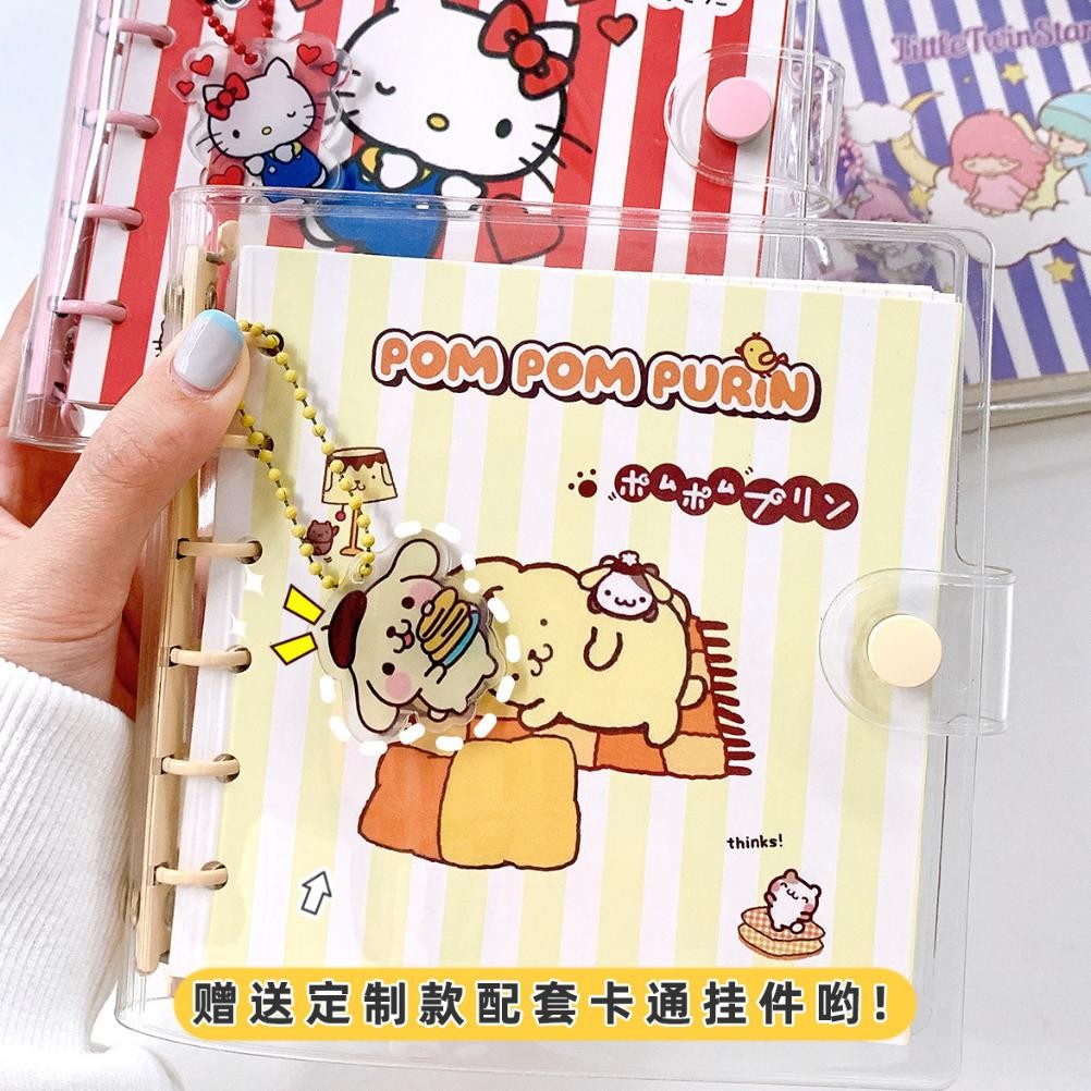 

Ready Buku Catatan Mini Notebook Binder Loose Leaf Pvc File Cute Kartun Karakter Sanrio My Melody Cinnamoroll Kuromi Pompompurin Hello Kitty Pochacco Little Twin Star 13 X 13 Cm 6 Ring Organizer Kertas Alat Tulis Jurnal Bingkisan Hadiah Lucu Grosir