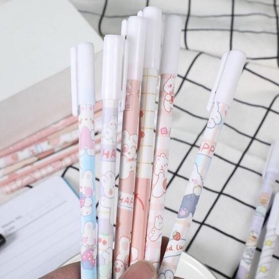 

Ready Pulpen Gel Hapus Lucu / Erasable Pen Fancy / Bolpen Gel Bisa Di Hapus (12Pcs)