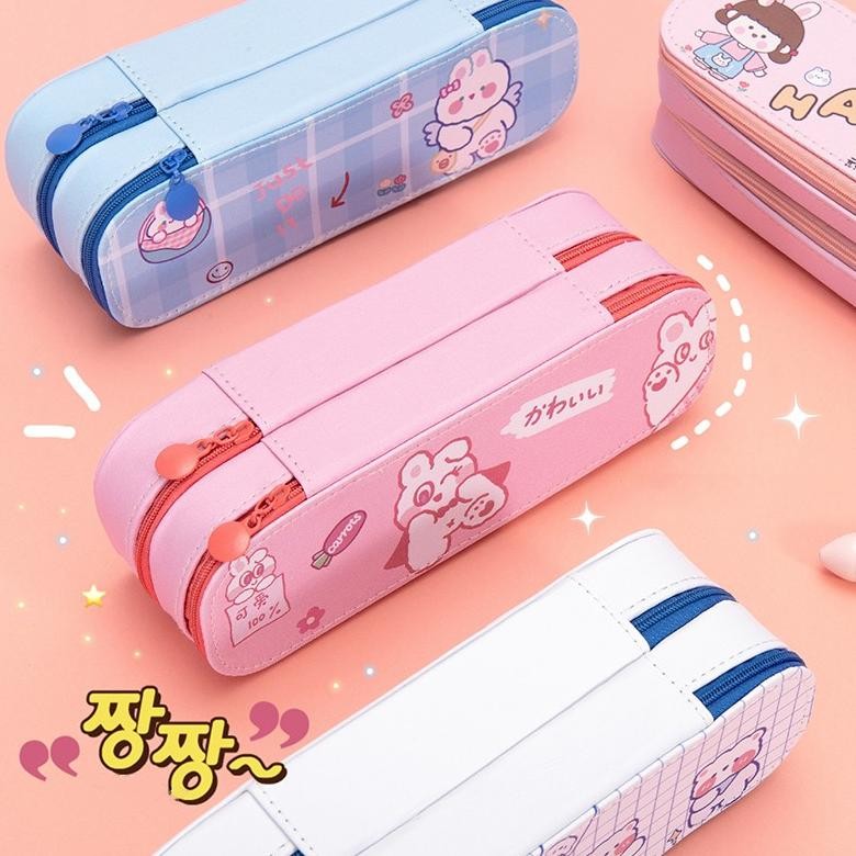 

Ready Kotak Pensil 2 Susun Motif Kelinci Karakter Lucu Kartun Tempat Pensil Pulpen 2 Layer Korean Style Pencil Case Rabbit Tingkat Tempat Alat Tulis Anak Perempuan