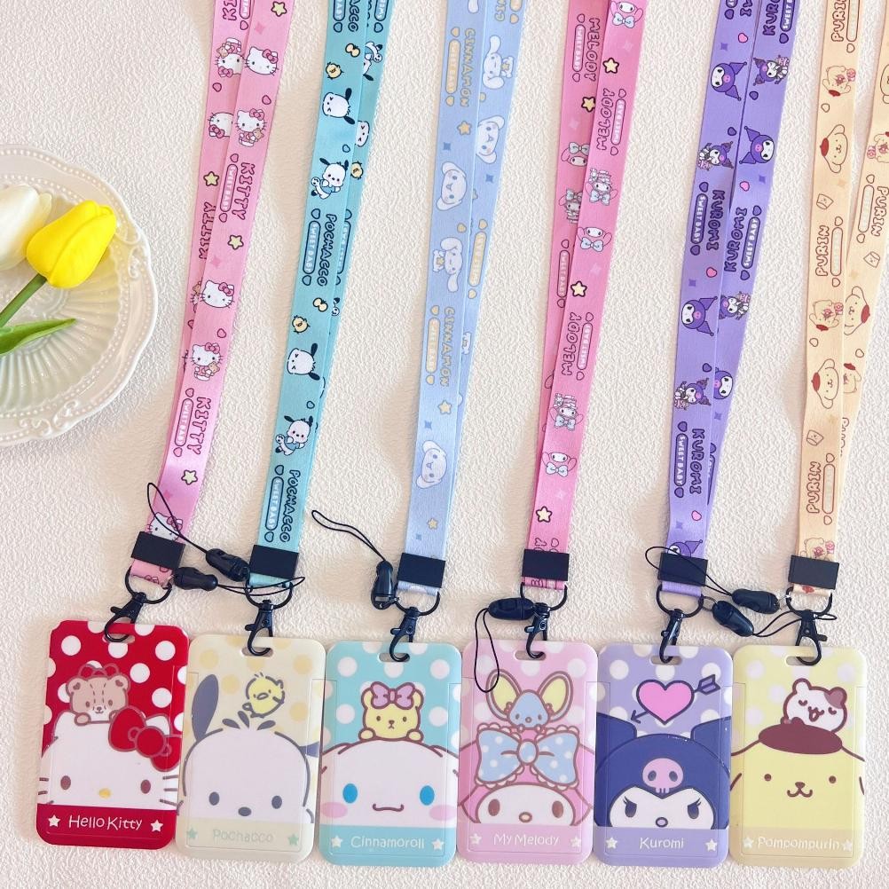 

Ready Kalung Holder Kartu Lucu Sanryo Zanrio / Idcard Holder Nametag Lanyard Sarnio