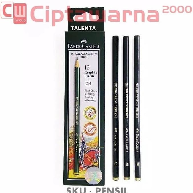 

paling diminati] 1 Pcs Faber castel pensil 2B 0.5MM Original Ujian Tes