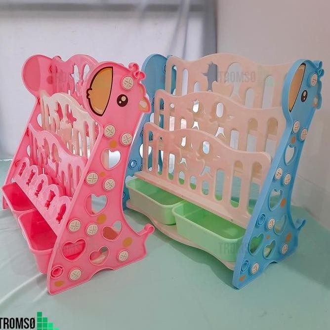 Tromso Rak Buku Anak Plastik Tebal Dual Model (2 in 1) - Medium