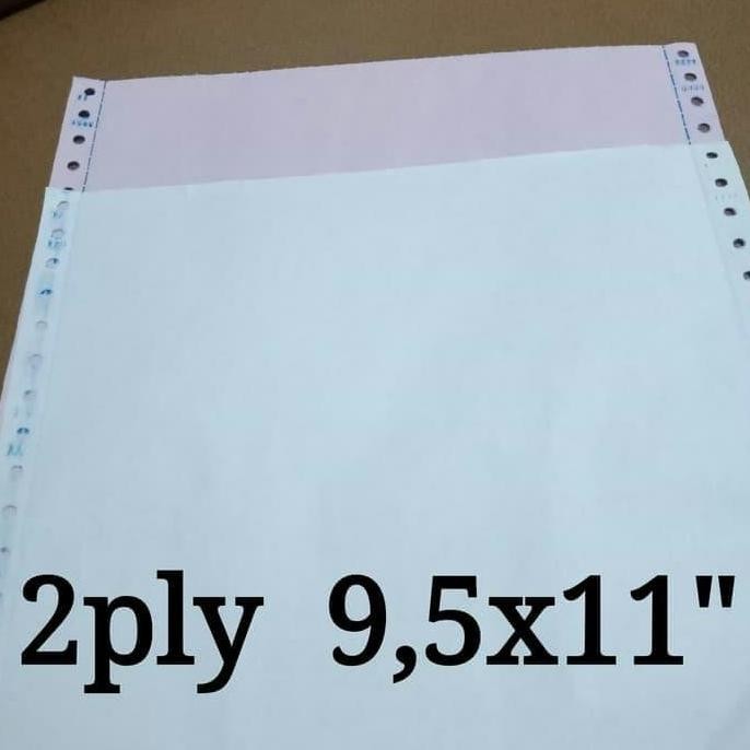 

Kertas 2ply continuous form 9.5x11inch isi 500set