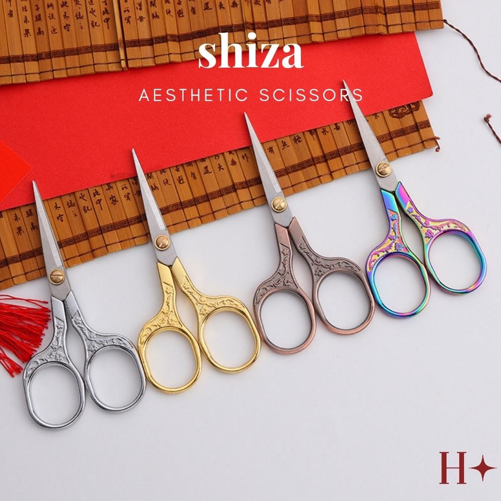 

Ready H Shiza Gunting Estetik Serbaguna Benang Sulam Vintage Tajam Kualitas Premium