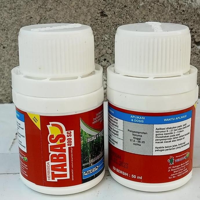 

Terlaris Herbisida Tabas 400 Sc 50Ml Obat Rumput Tanaman Padi Sawah