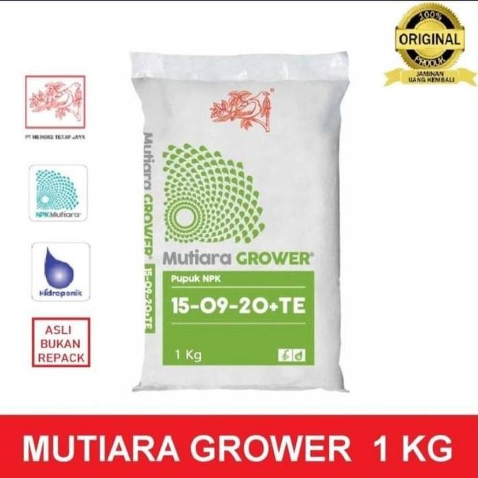 

Terlaris Pupuk Npk Mutiara Grower 15 09 20 + Te Kemasan Asli Pabrik