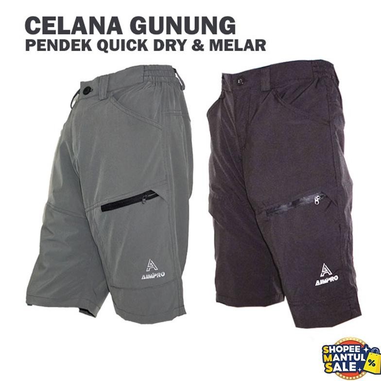 Celana Gunung Pendek Pria Outdoor Celana Pendek Sepeda Keren - Celana Gunung - Celana Cargo