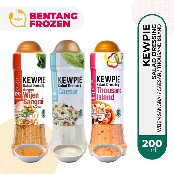 

Terlaris Kewpie Salad Dressing Botol 200Ml | Wijen Sangrai | Caesar Salad | Thousand Island
