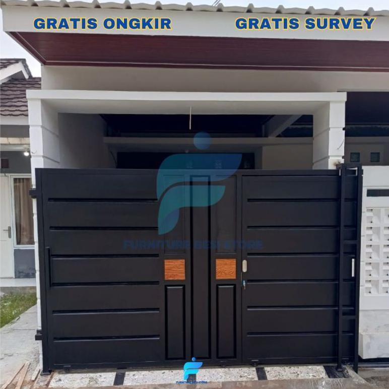 NEW NEW besi pagar rumah minimalis modern / pagar pintu gerbang minimalis / pagar besi rumah per met
