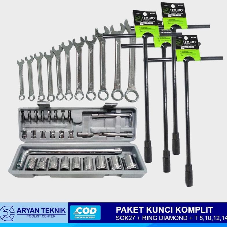Terlaris Lengkap Paket Bengkel Alat Motor Kombinasi Original Perlengkapan Full Lengkap Socket Tool K