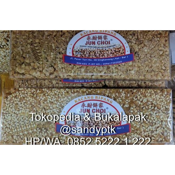 

Terlaris Kacang Bipang - Kacang Gula Wijen Jun Hong Singkawang (2 Rasa Pilihan)