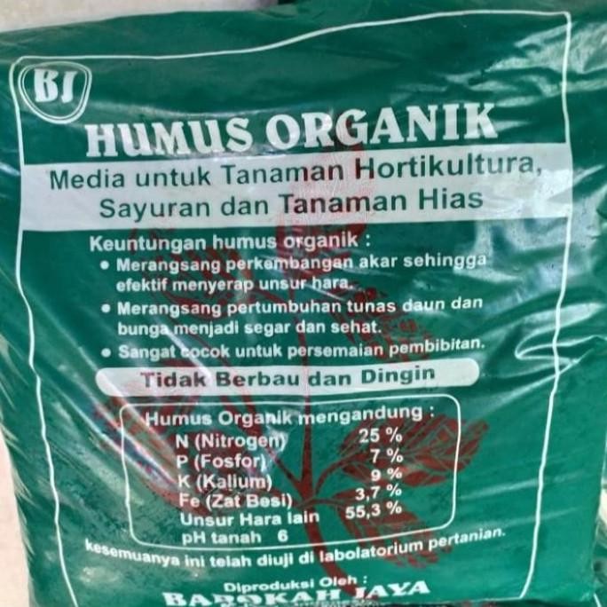 

Terlaris Media Tanam Tanah Humus Organik Campuran Pupuk Kandang Kemasan 4 Kg -